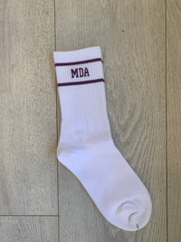 Socks white/plum MDA