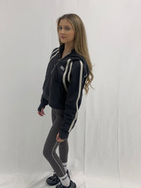 Lulu tennis hoodie stripe