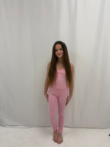 Pink pipping top & leggings
