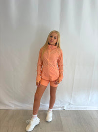 Peach Lulu windbreaker