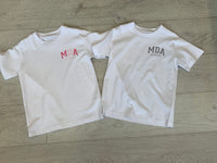 Mda kids T-shirt white & pink