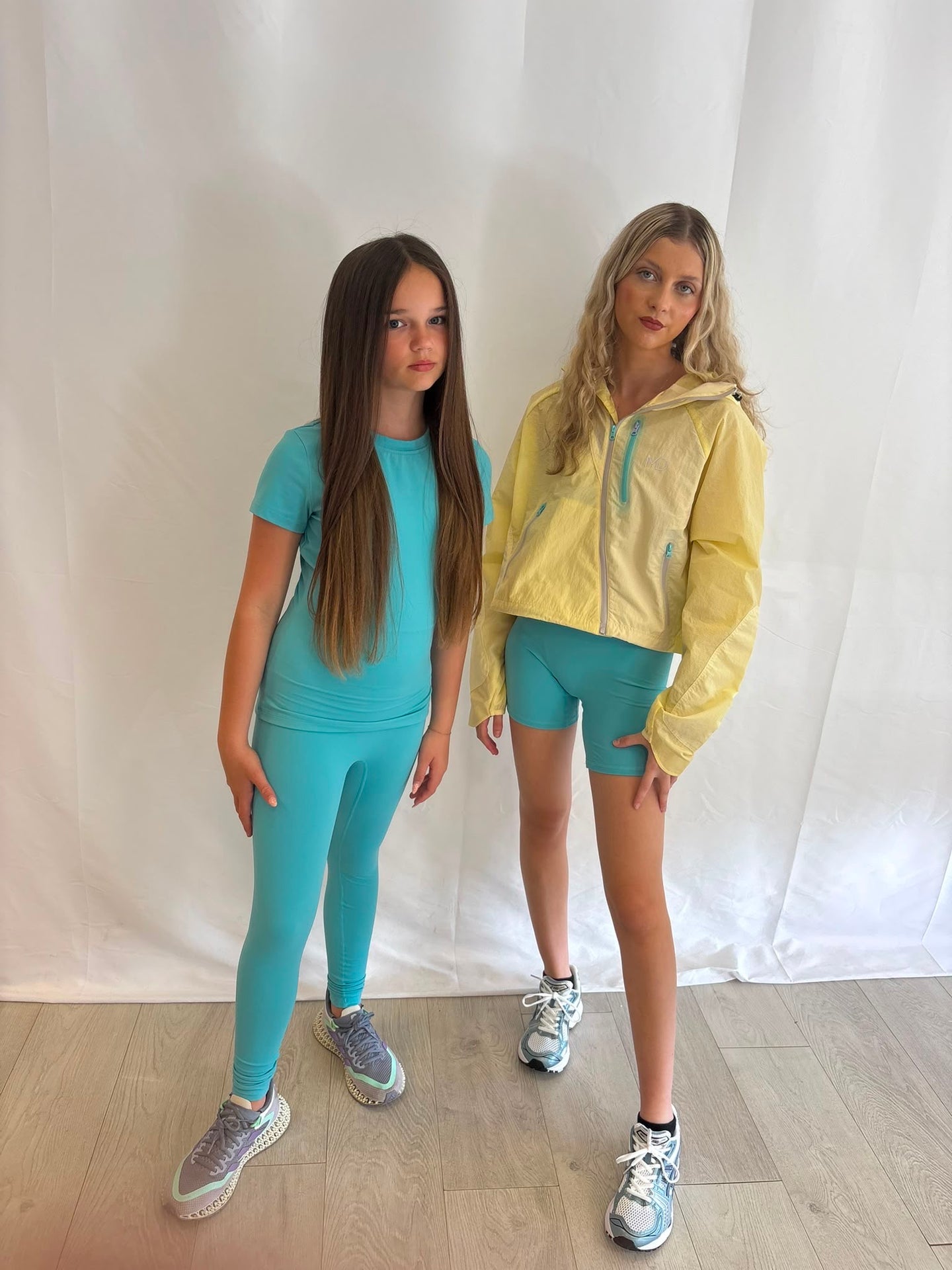 Lemon/Aqua windbreaker